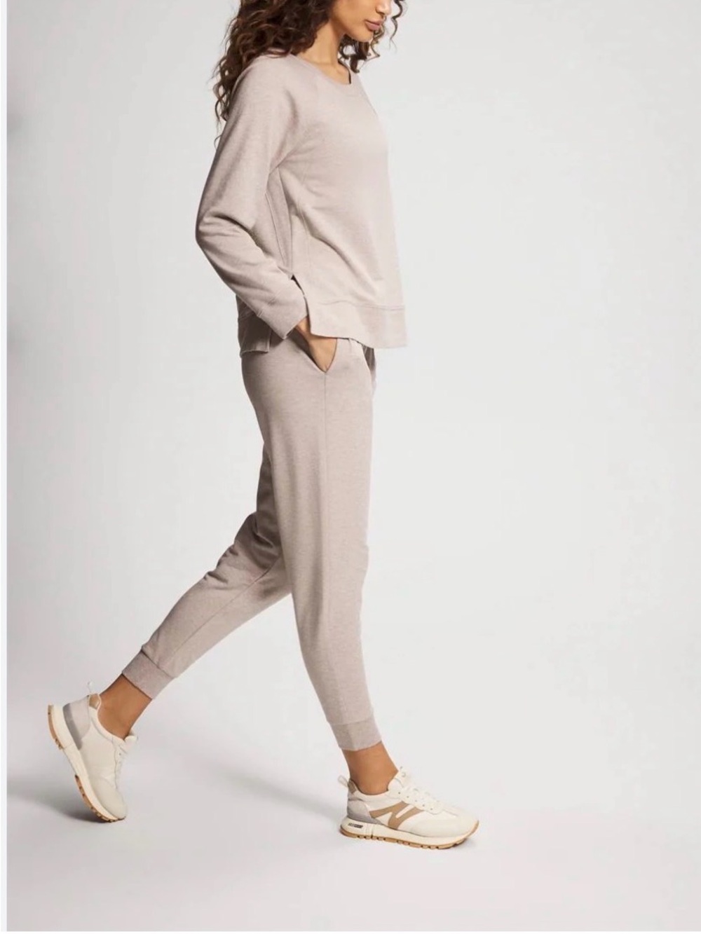 Pink Martini Lita 2 piece Lux Lounge set- Light Taupe